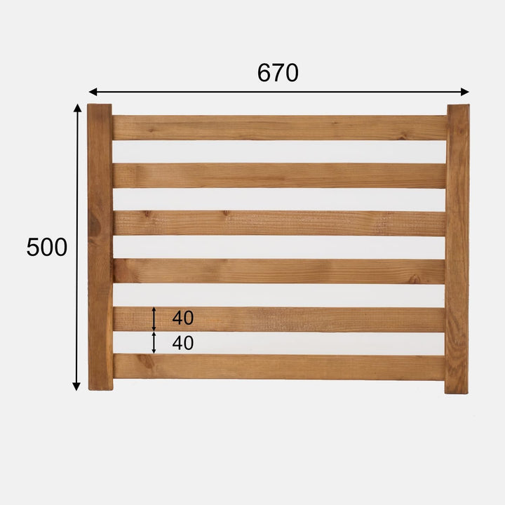 Modulares Rankgitter 50cm hoch – Spalier für Homerzo Pflanzkübel – Erweiterbare Holz Gitterwand für