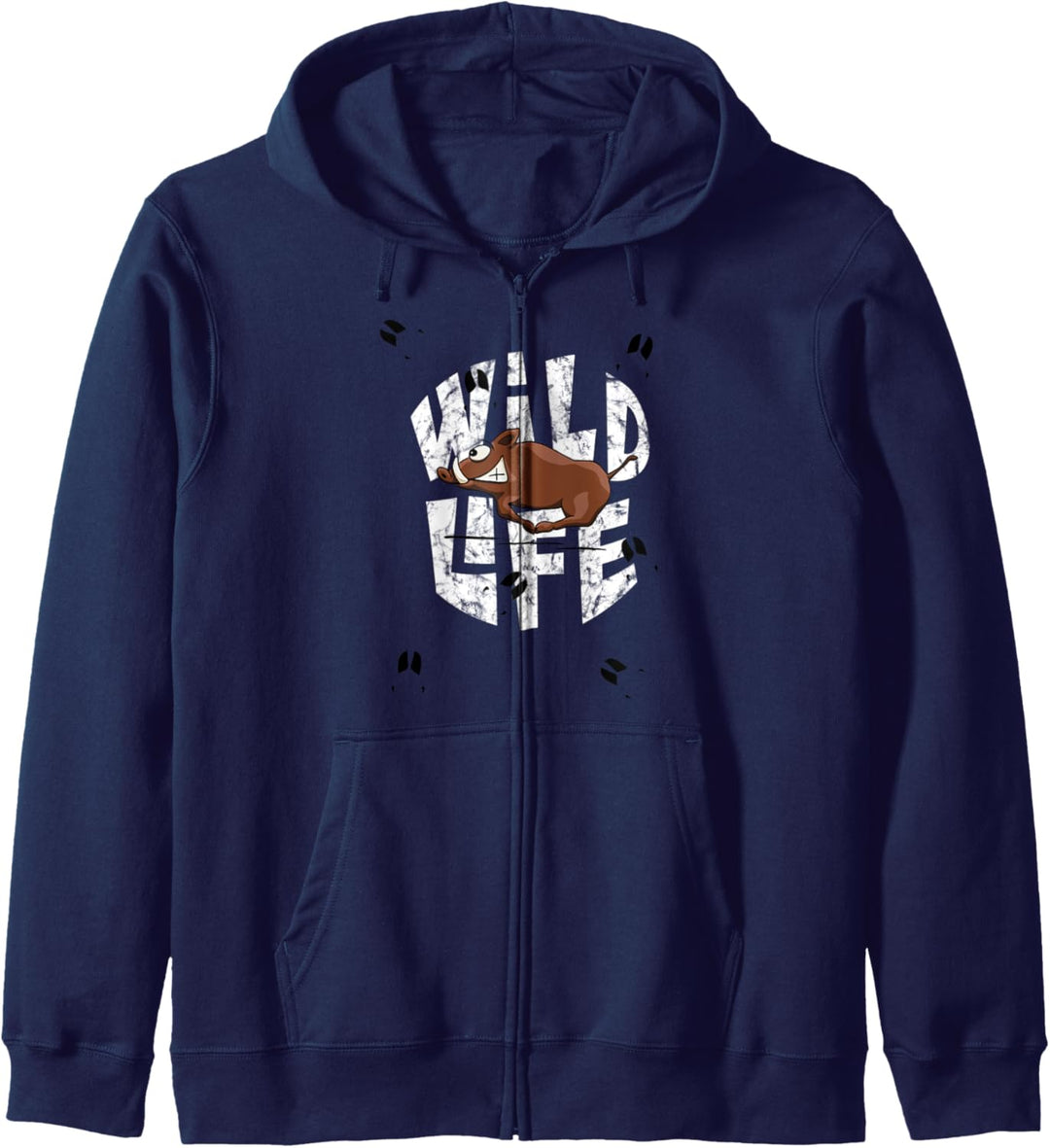 Wild-Life wildes Leben | Wildsau lustiges Wildschwein Kapuzenjacke