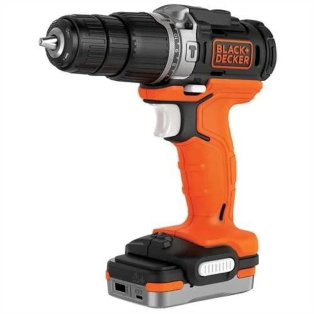 BLACK+DECKER Akku-Schlagbohrmaschine – 1 Akku – Ladegerät im Lieferumfang enthalten – 12 V BDCHD12S1