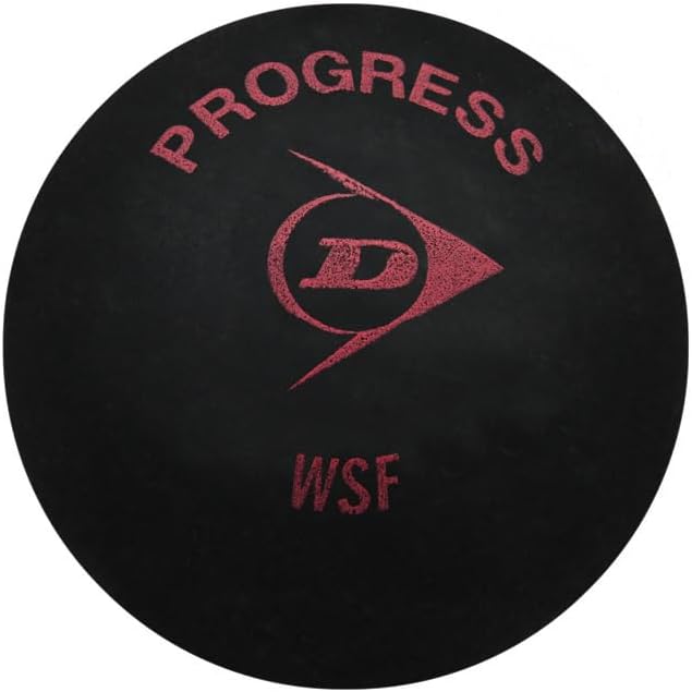 Dunlop Squashbälle Progress rot, für Freizeit- und Hobbyspieler – Speed mittelschnell 12 Balls, 12 B