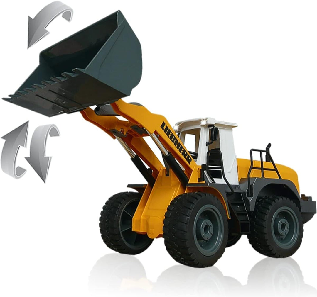 JAMARA Liebherr Radlader 564 Baustellenfahrzeug 1:20 ferngesteuert 2,4 GHz offiziell lizenziert (Lie