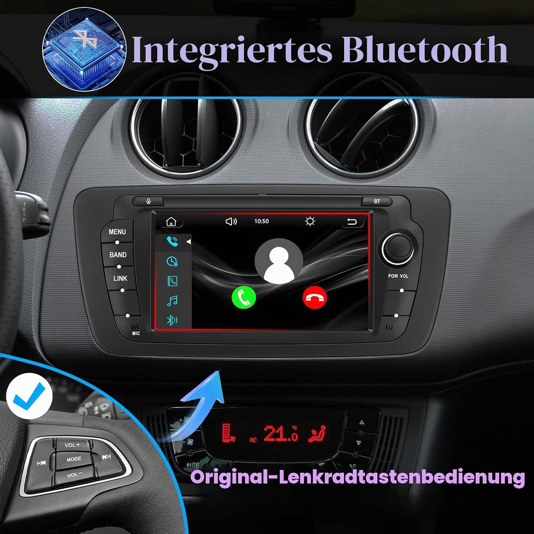 Linux Autoradio für Seat Ibiza 6J (2009-2014) –Start in 3–5 Sekunden