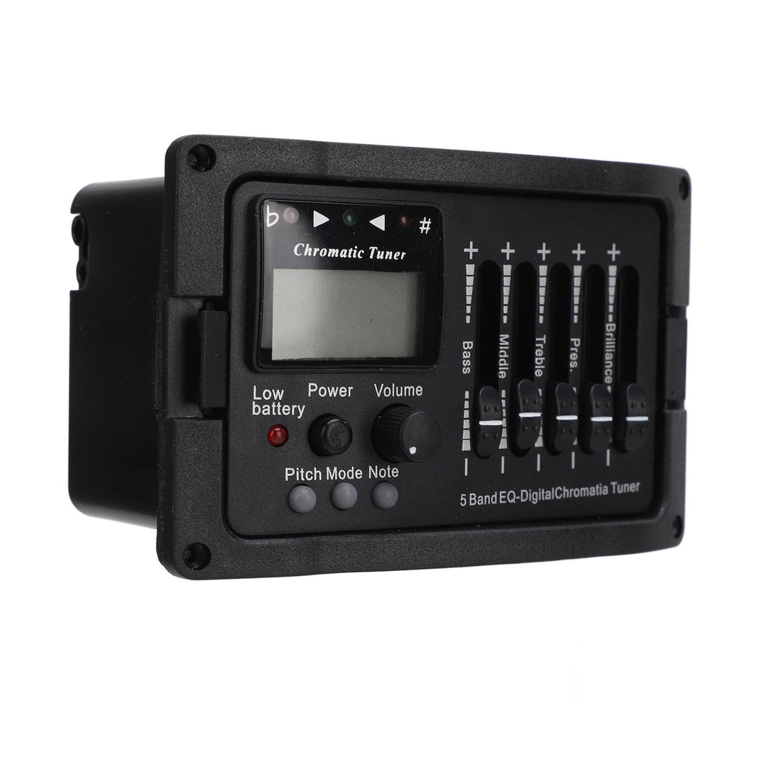 Akustikgitarren-Vorverstärker, 5-Band-EQ-Equalizer, Akustikgitarrenverstärker, digitaler Tuner-Tonab