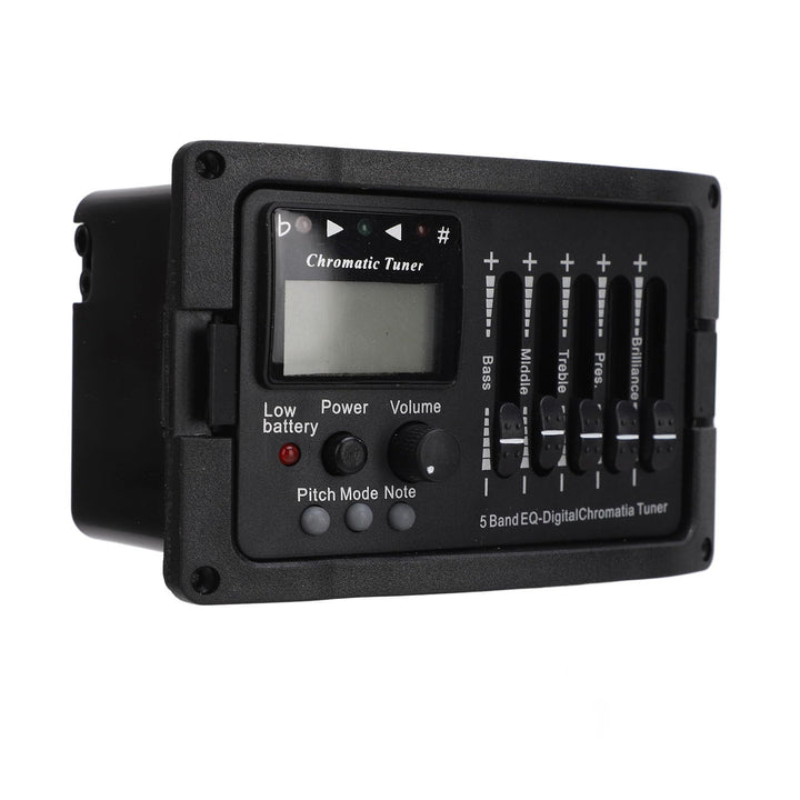 Akustikgitarren-Vorverstärker, 5-Band-EQ-Equalizer, Akustikgitarrenverstärker, digitaler Tuner-Tonab