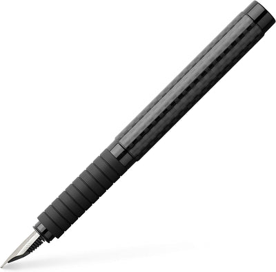 Faber-Castell 148822 - Füllfederhalter Basic Black Carbon, Feder EF, Schwarz, 1 Stück schwarz carbon