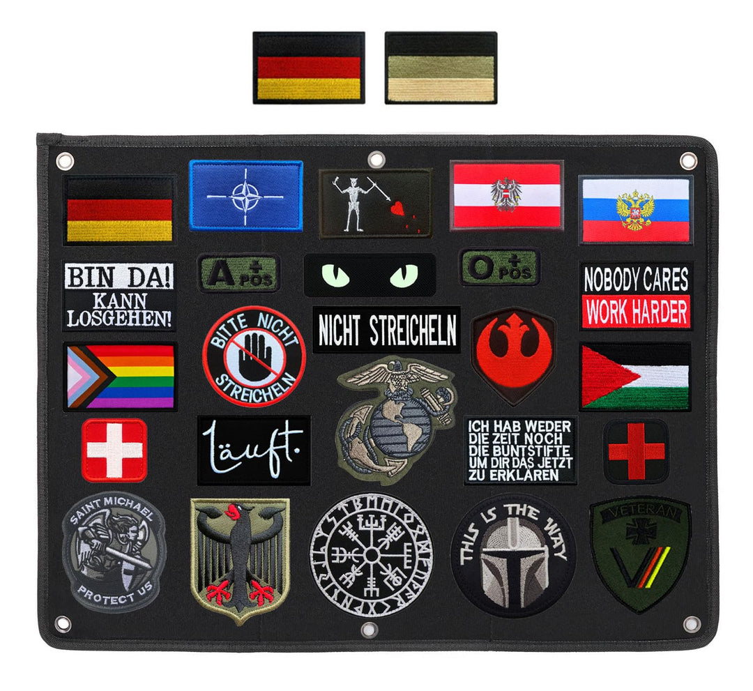 64x46 cm Patch-Display-Platte,Hängend Patch-Sammeltafel,Taktische Militär Patch Holder Steckbrett zu