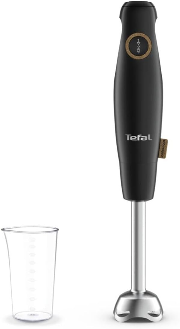 Tefal HB46E8 Eco Respect Stabmixer | 600-W-Motor | Eco-Design | 2 Geschwindigkeiten | 4 Powelix-Klin