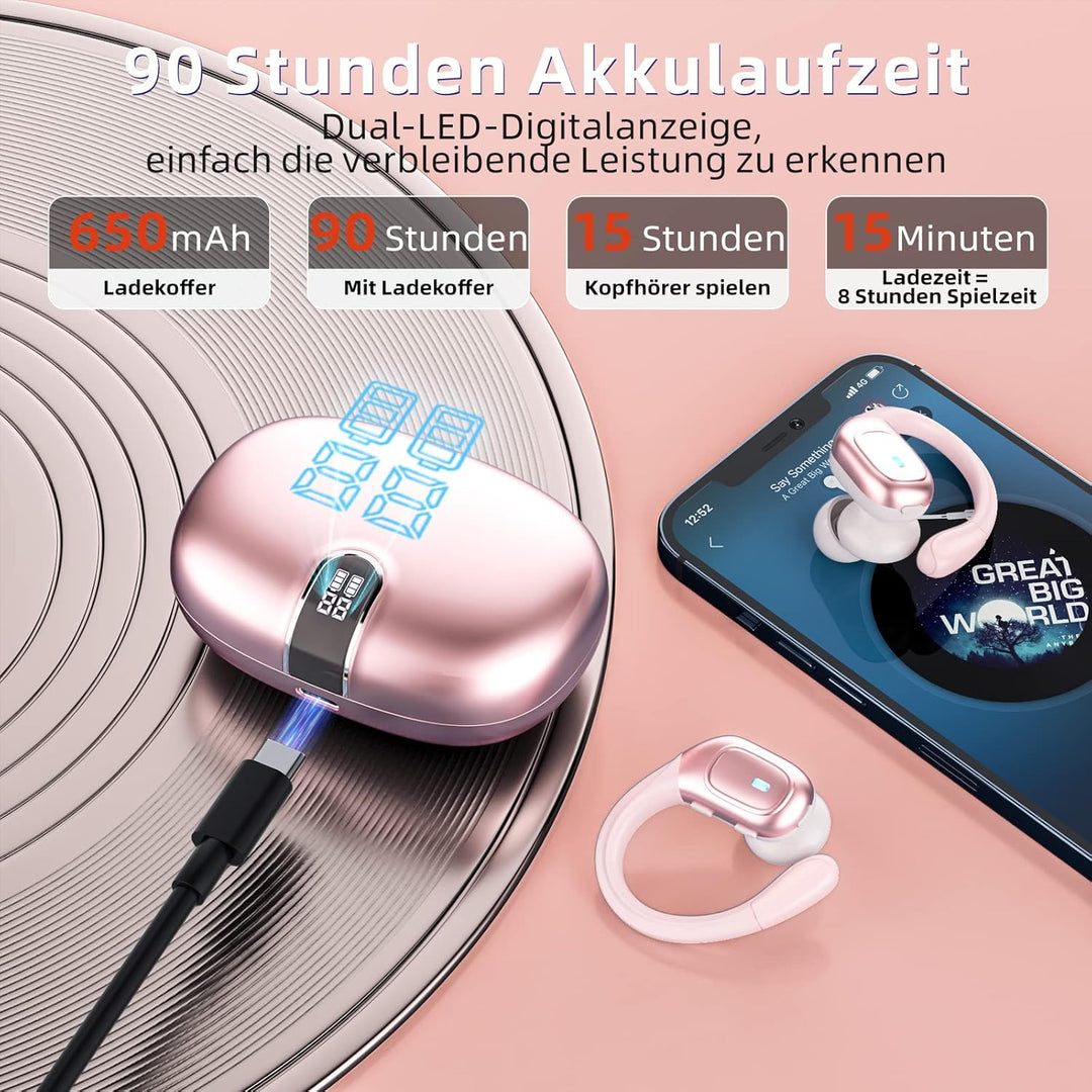 Ulfsaar Bluetooth Kopfhörer, Ear Kopfhörer Kabellos Bluetooth 5.3 mit HD Mikrofon, Wireless Kopfhöre