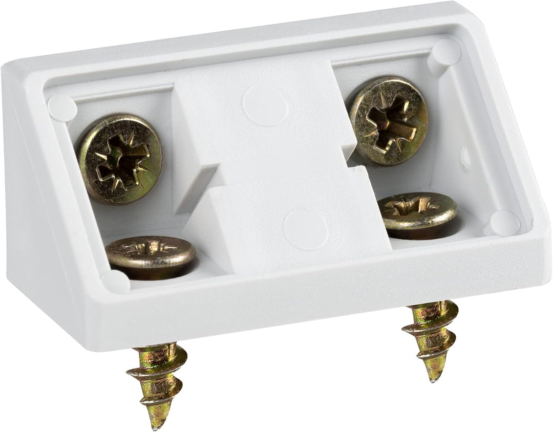Winkelverbinder Doppelter Set 20/40 x - Möbelverbinder - Schrankverbinder - Bauwinkel - Korpusverbin