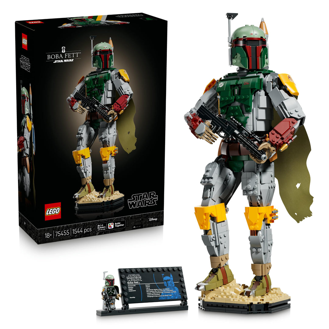 LEGO Star Wars: Die Rückkehr der Jedi-Ritter Boba Fett Figur - mit Helm, Blaster &amp; Kopfgeldjäger Min