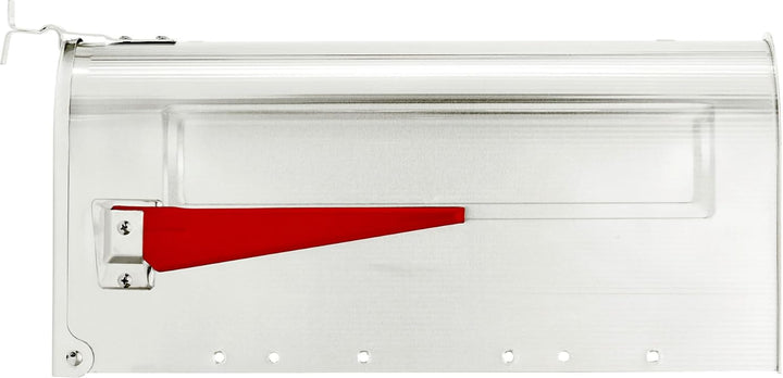 Burg-Wächter U.S. Mailbox mit schwenkbarer Fahne, Aluminium, 892 ALU, Aluminium Mailbox Aluminium Bl