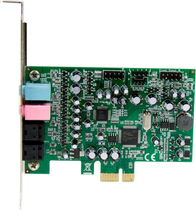 StarTech.com 7.1 Kanal PCI Express Soundkarte - PCIe Sound Karte mit SPDIF optisches Kabel - 24-bit