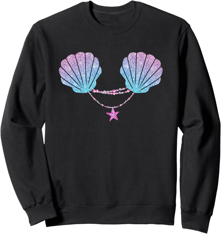 Meerjungfrau I Muschel BH Bikini Kostüm I Schönes Muschel Sweatshirt