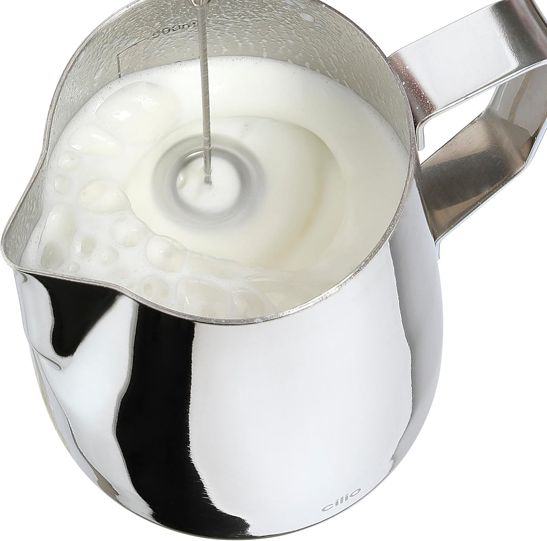 CILIO Milchaufschäumer AMICO für perfekten Milchschaum zu Hause, Elektrischer Milchschäumer mit USB-