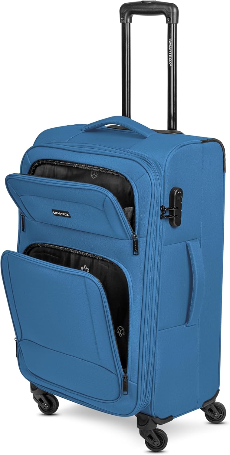 SMARTBOX Weichgepäck Koffer-Set 3-teilig für Damen & Herren | leichte & stabile Reise-Trolleys, hoch