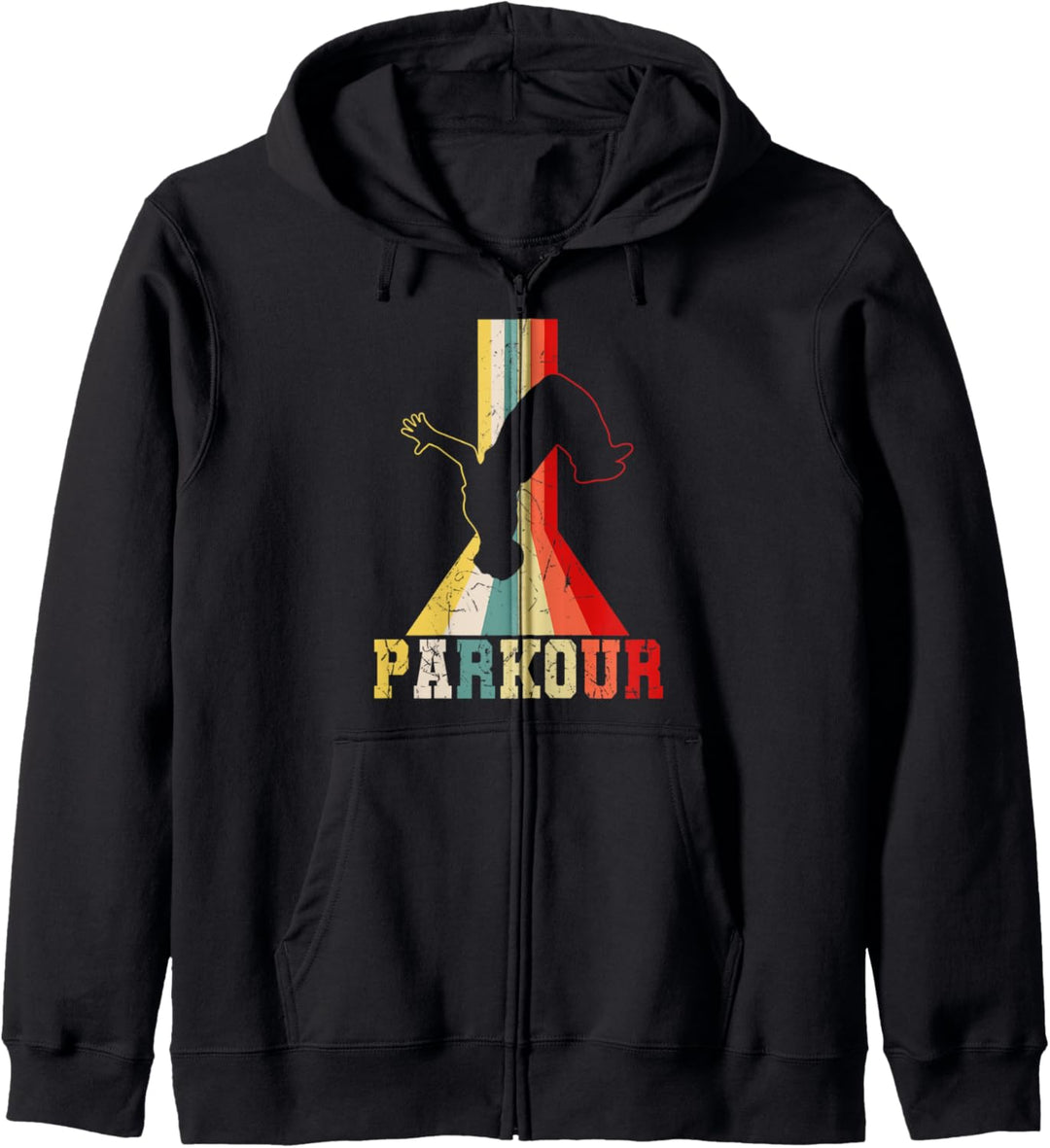 Parkour Freerunner Parcouring Retro Parcour Jungen Kapuzenjacke
