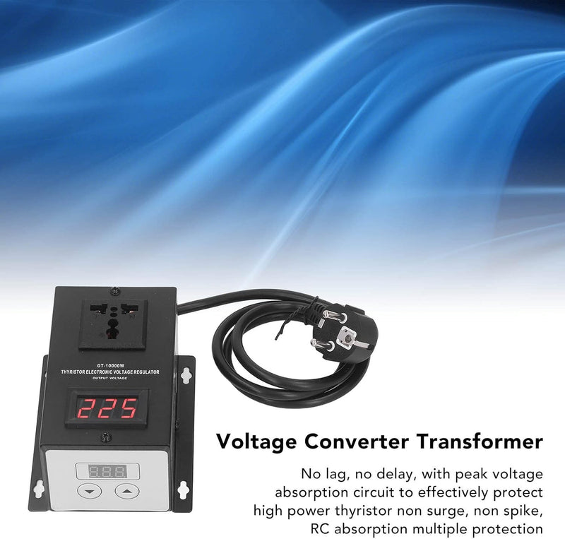 10000 W Elektronischer Spannungsregler 220 V Thyristor-Aufwärtswandler, EU-Stecker