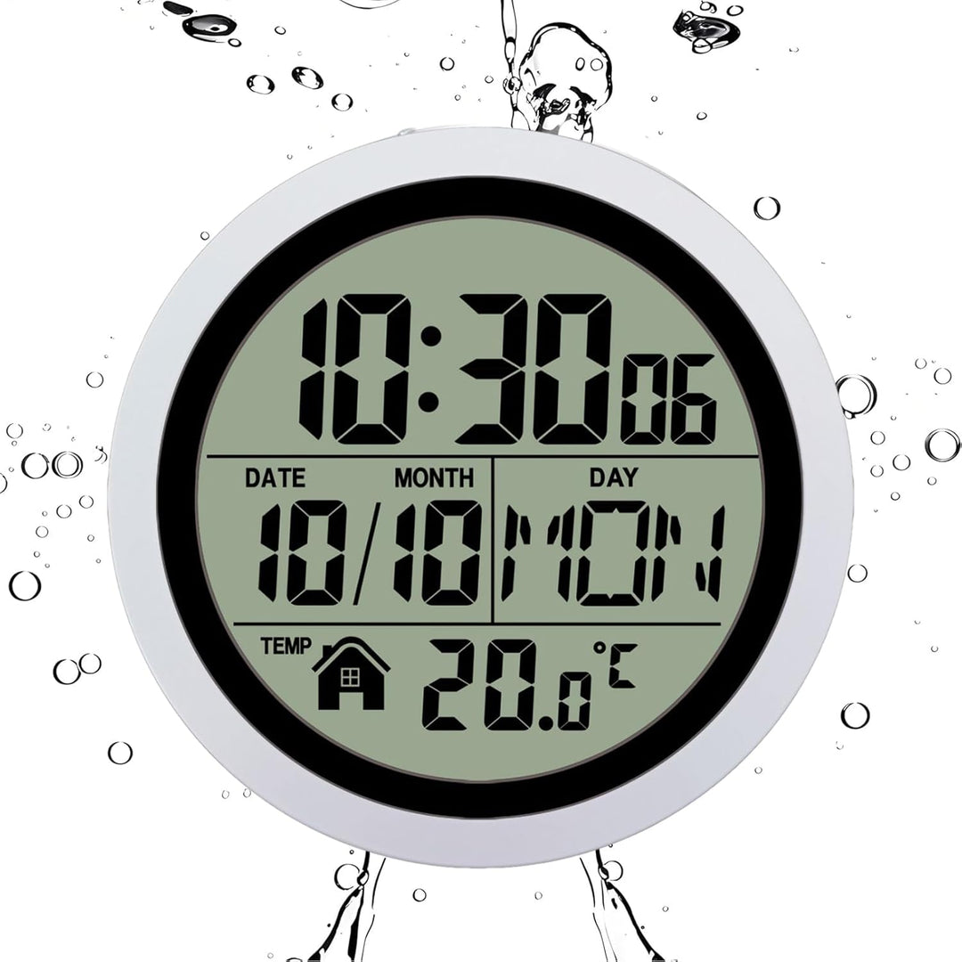 Für Das Badezimmer | Batteriebetriebene Uhr Für Badezimmer Mit Saugnapf - wasserdichte Duschaccessoi