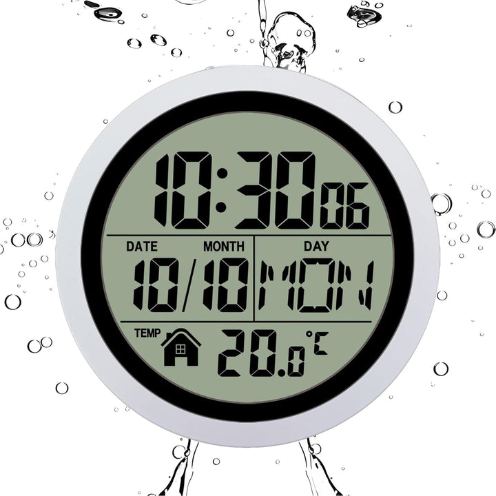 Für Das Badezimmer | Batteriebetriebene Uhr Für Badezimmer Mit Saugnapf - wasserdichte Duschaccessoi