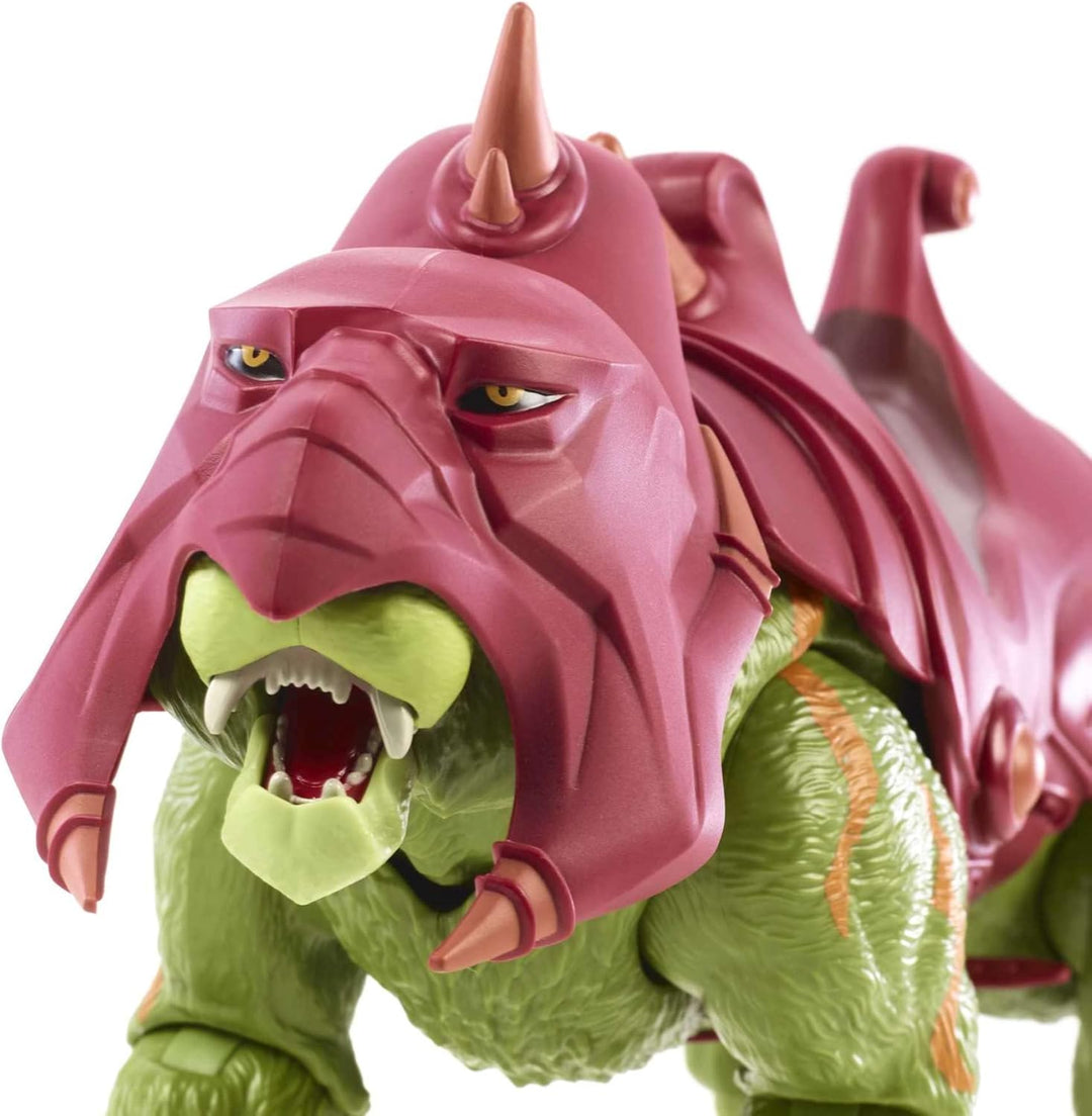 Masters of the Universe GYV18 - Masterverse Battle Cat, ca. 35 cm grosse MOTU Actionfigur zum Spiele