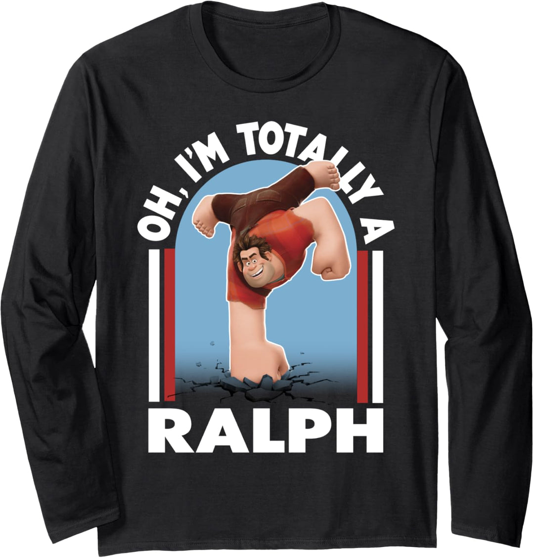Disney Wreck-It Ralph 2 Oh I'm Totally A Ralph Portrait Langarmshirt