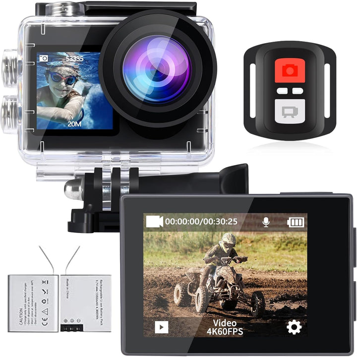 icefox Action Cam 4K Unterwasserkamera Wasserdicht 40M Ultra HD 20MP Kamera 170 Degree Ultra-Weitwin