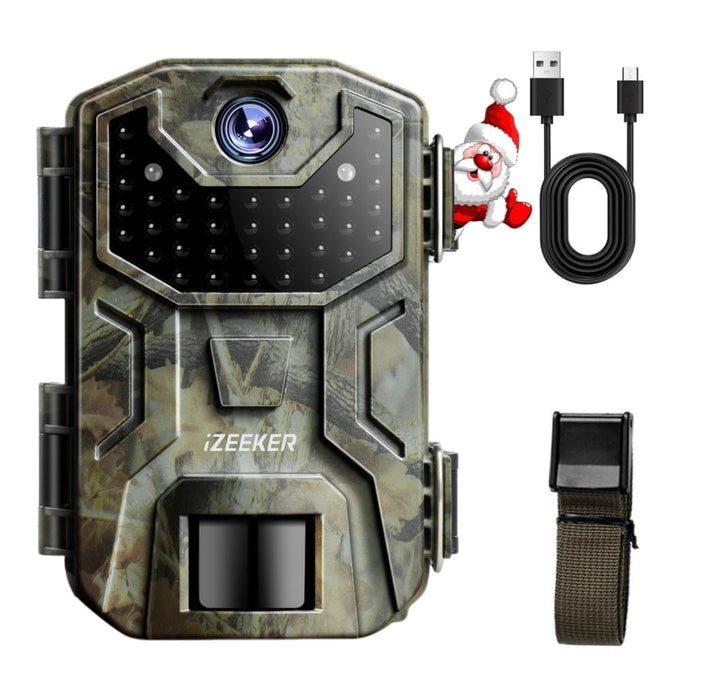 iZEEKER Wildkamera 20MP 1080P, Jagdkamera mit unsichtbaren Infrarot 940nm LEDs, IP66 Wasserdicht Bew