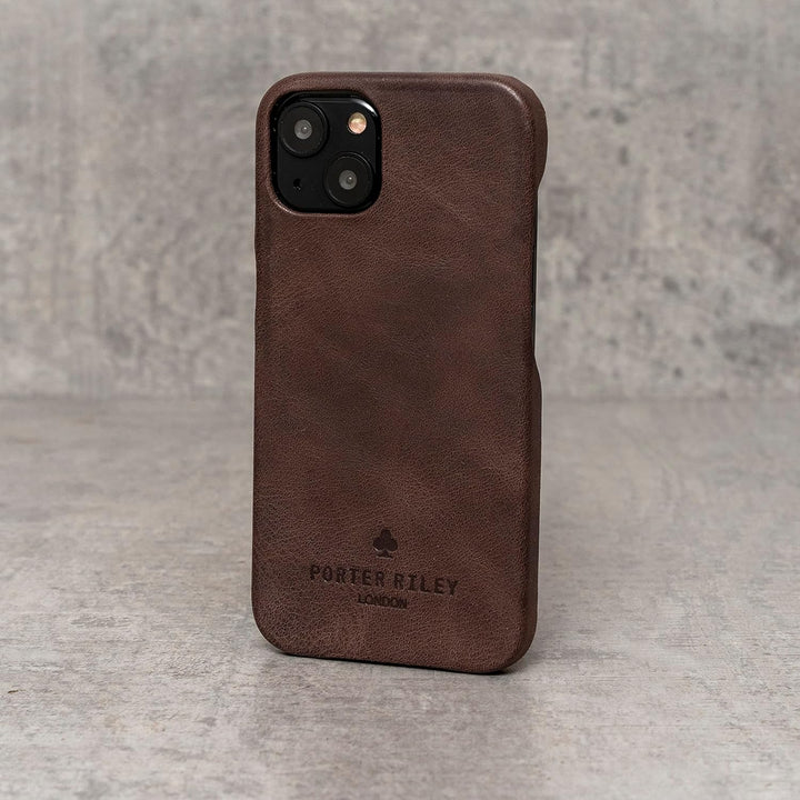 Porter Riley - Lederhülle für iPhone 11 (6.1"). Premium Ultra Dünn Echtleder Cover/Ledertasche/Backc