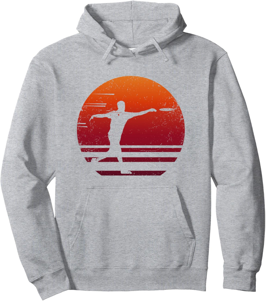 Ultimate Frisbee Disc Golf Vintage Pullover Hoodie