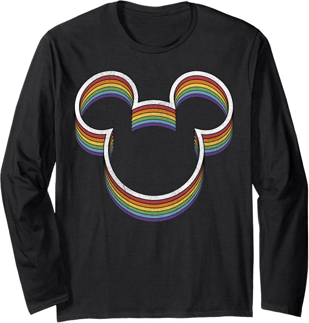 Disney Mickey And Friends Pride Rainbow Ears Langarmshirt