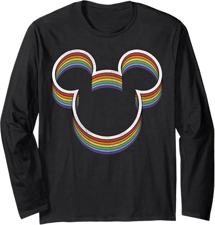Disney Mickey And Friends Pride Rainbow Ears Langarmshirt