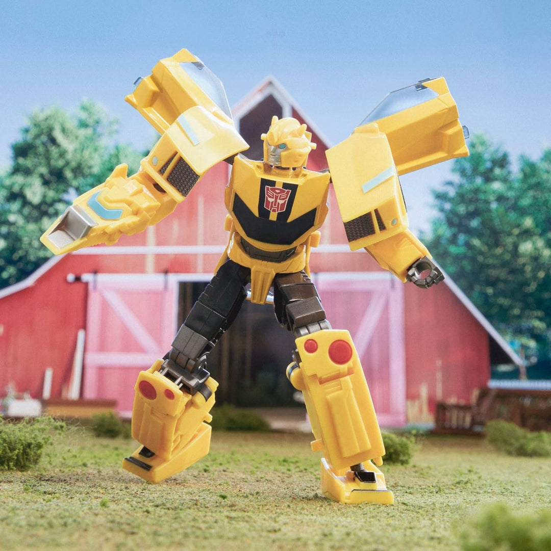 Transformers Spielzeug EarthSpark Deluxe-Klasse Bumblebee, 12,5 cm grosse Action-Figur, Roboterspiel