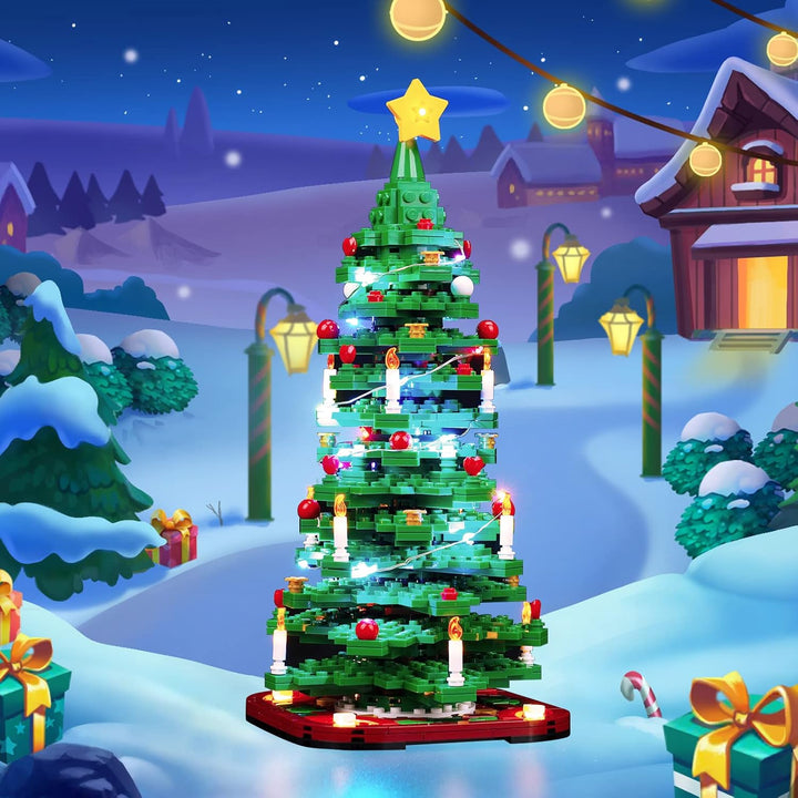 BrickBling Update Version Led Licht Set Kompatibel mit Lego Weihnachtsbaum (Kein Modell), Dekoration