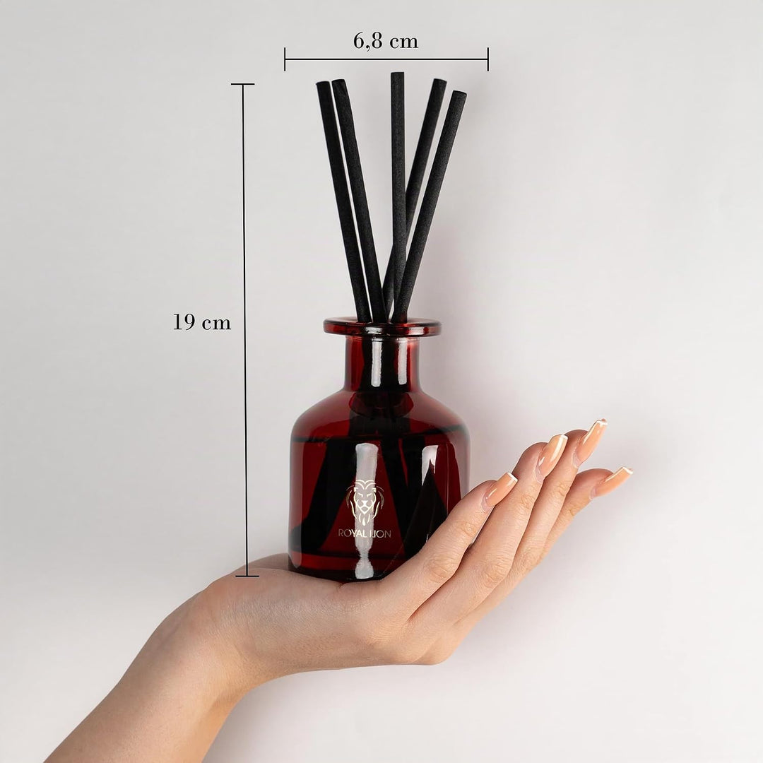 ROYAL LION Reed Diffuser 150ml - Aroma Diffuser - Raumduft Stäbchen - Lufterfrischer mit Duftstäbche