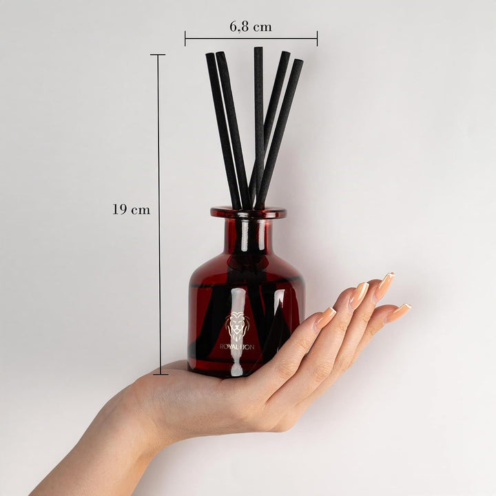 ROYAL LION Reed Diffuser 150ml - Aroma Diffuser - Raumduft Stäbchen - Lufterfrischer mit Duftstäbche