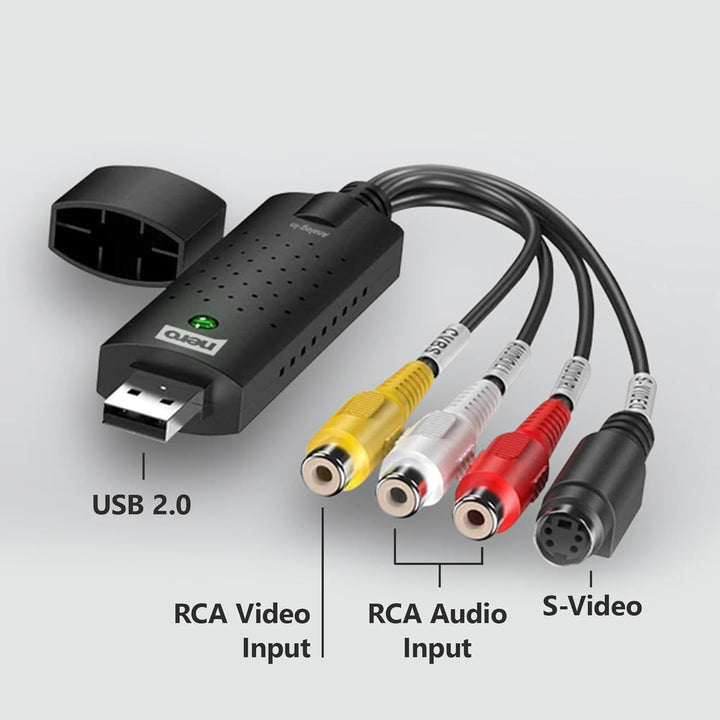 Nero VHS zu USB Video Grabber Recode Stick inkl. Videobearbeitungssoftware | Videoschnitt | Videokas