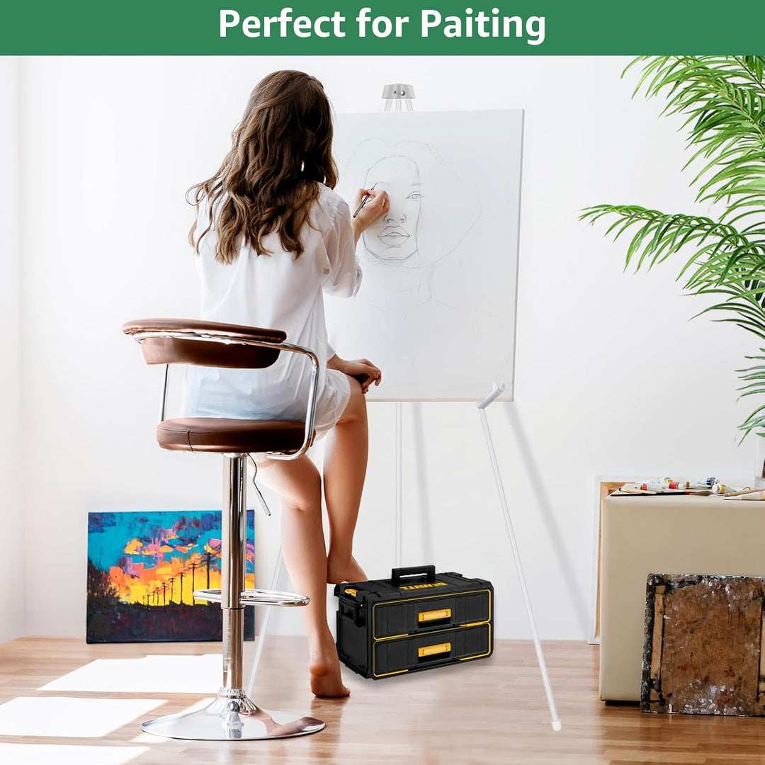 VIDETOL 2 Stück Staffelei Ständer, 160 cm Faltbare Staffelei, Portable Künstler Staffelei Stand, Sta