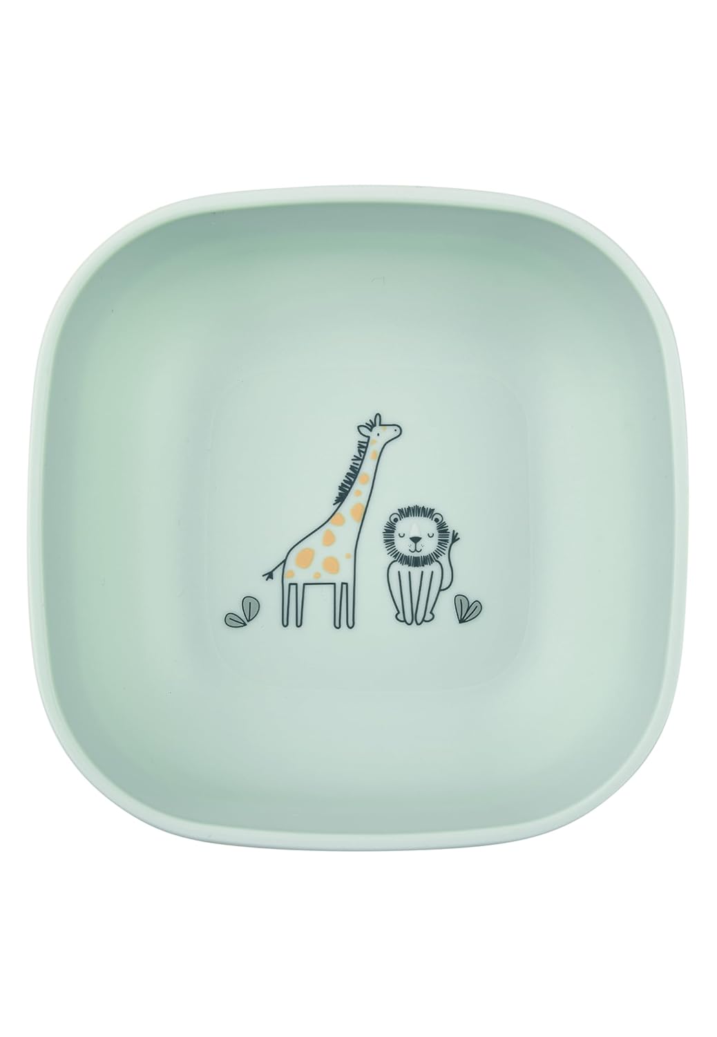 Sterntaler Geschirrset Giraffe & Löwe – Eckige Form mit Safari Motiv – Teller, Schale, Becher & Best
