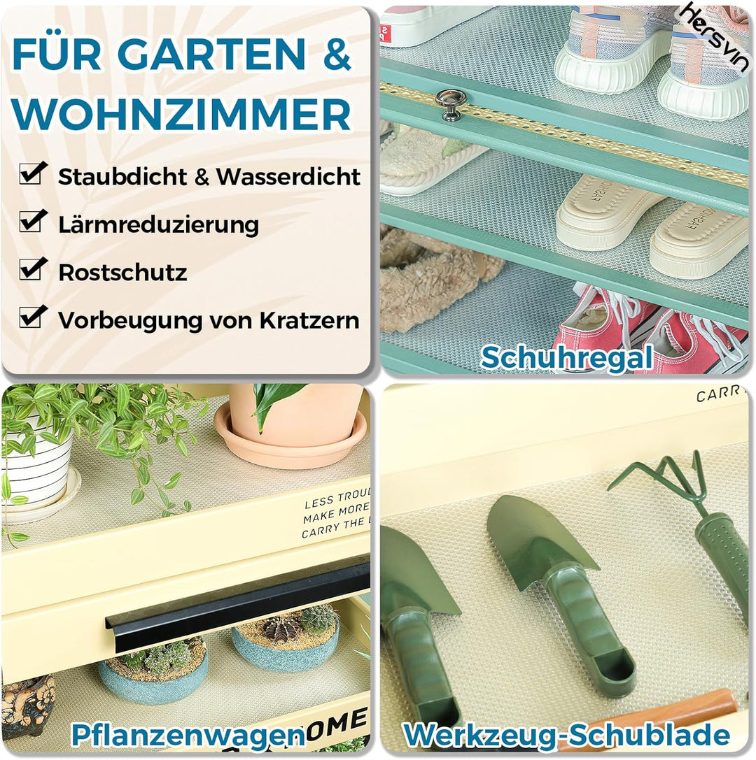 Hersvin Schubladenmatte 50cmx600cm Aufgewertetes Reines Eva Schrankpapier Schubladeneinlage Wasserfe