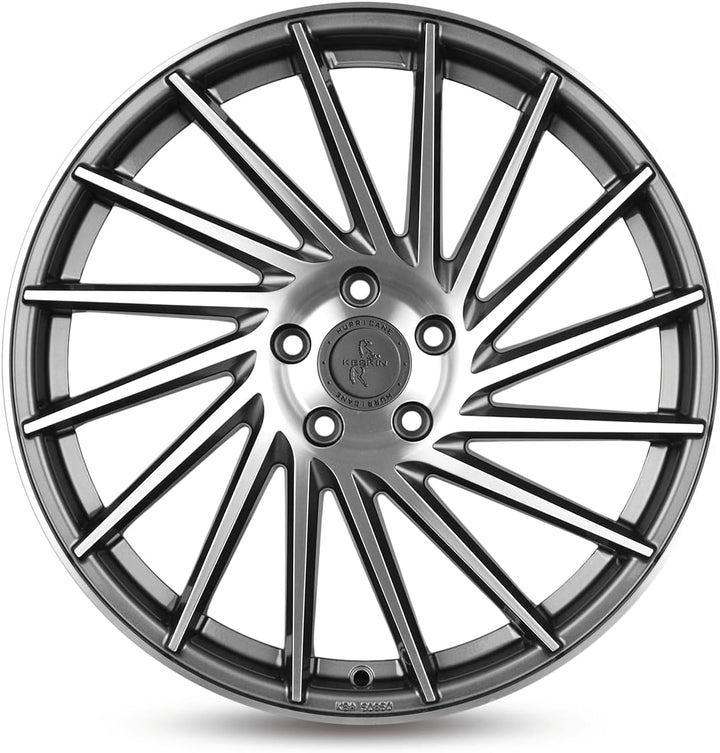 KESKIN KT17 PALLADIUM FRONT POLISH 8x18 ET45 5.00x5x112 Hub Hole 66.60 mm - Alu felgen