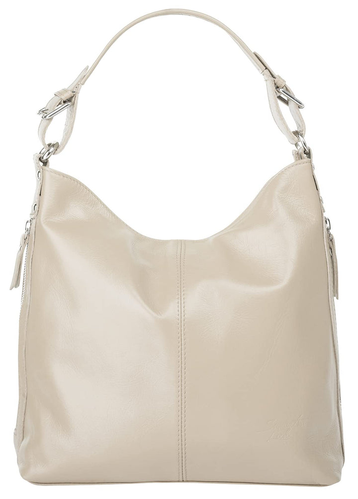 Samantha Look Handtasche Echt Leder Damen | Made in Italy, elegante Schultertasche, Umhängetasche au