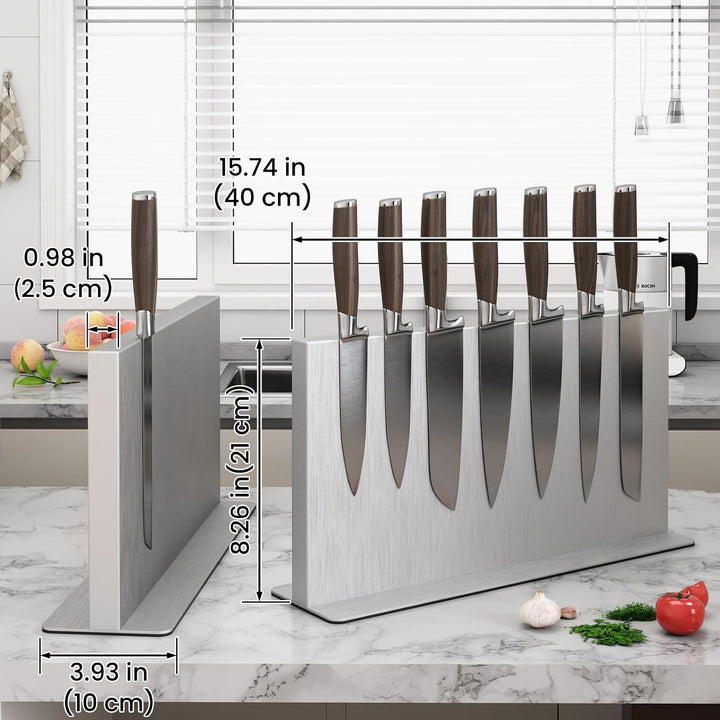 THMINS Gross Magnetischer Messerblock, Magnetischer Messerhalter | Universeller Multifunktions-Messe
