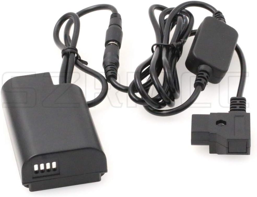 SZRMCC D-tap 2-polig auf DMW-BLJ31 Dummy Akku DMW-DCC16 DC Kupplung für Panasonic Lumix S1 S1M S1R S