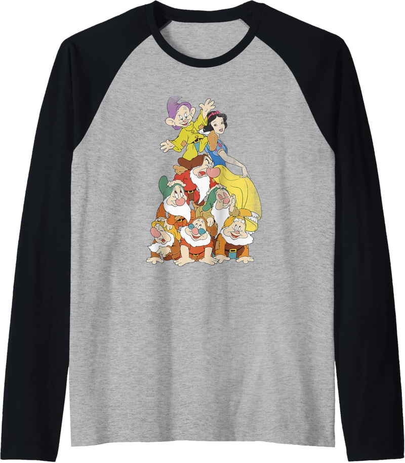 Disney Snow White Seven Dwarf Stack Raglan