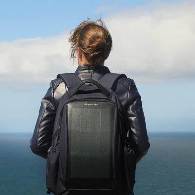 Sunslice Rucksack mit Solarpanel für Computer, Reisetasche mit Solarzellen, flexibel und leistungsst