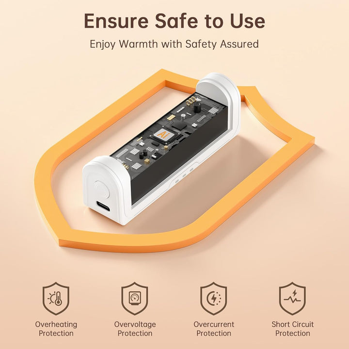 Jonwall Handwärmer Wiederaufladbar 2er-Pack, Tragbare Handwärmer Elektrisch Wiederverwendbare USB Ta