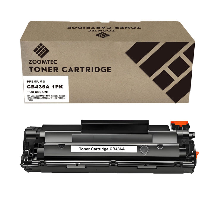 ZOOMTEC Sustitución para HP CB436A 36A Toner Cartuchos Pour HP Laserjet M1520 P1505 P1505n P1506 M11