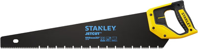 Stanley JetCut Gipskartonsäge Appliflon (550 mm Klingenlänge, 45°/90°Anschlag, Hardpoint-Verzahnung,