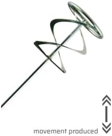 Mörtelrührer 600 x 100 mm, Mörtelrührer, SDS Gewinde, 60 cm lang, 100 mm Durchmesser, für schnell un