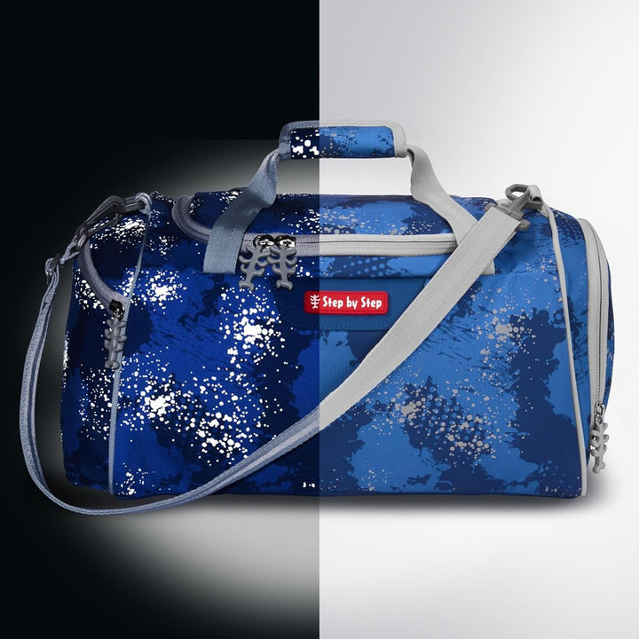 Step by Step Sporttasche „Rocket Novo“, blau, mit Nasswäschefach, Abnehmbarer Tragegurt, Verstellbar